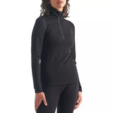 ICEBREAKER Icebreaker - 260 tech ls half zip merino zwart thermo