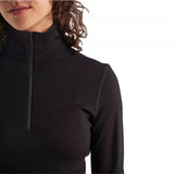 ICEBREAKER Icebreaker - 260 tech ls half zip merino zwart thermo