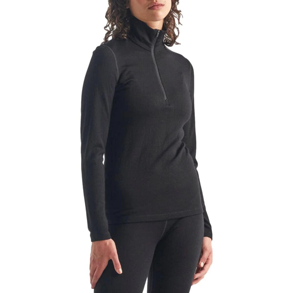 ICEBREAKER SKI PULLI Icebreaker - 260 tech ls half zip merino zwart thermo