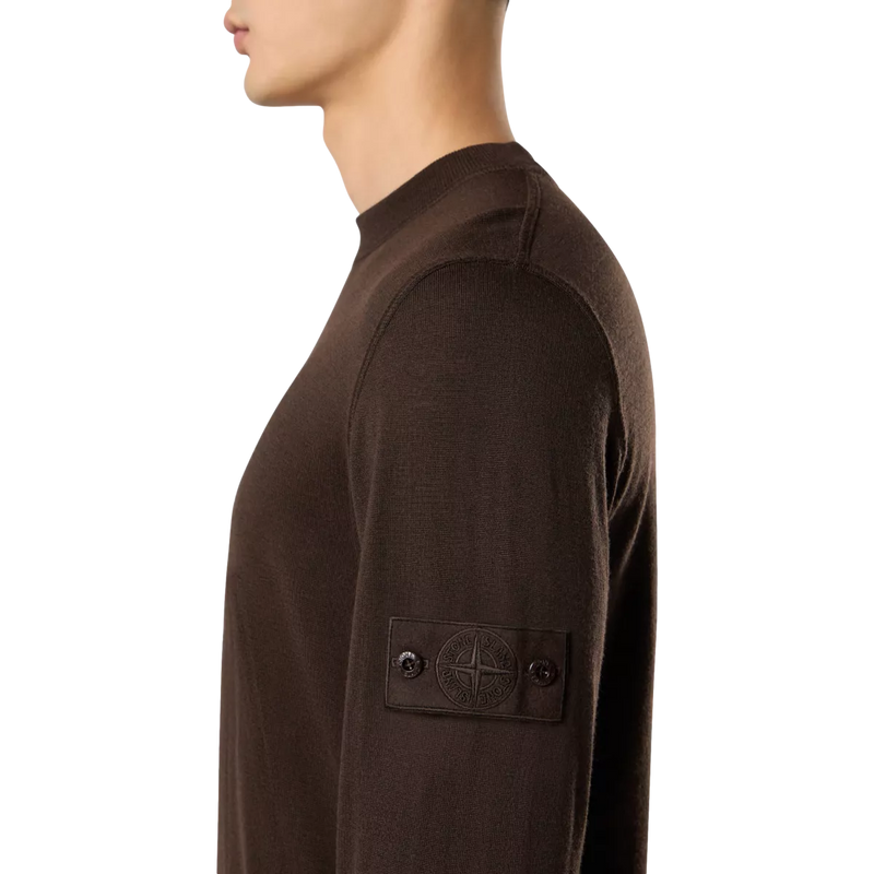 STONE ISLAND Stone Island Trui Crewneck Ghost Bruin - Match Laren