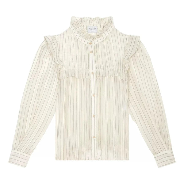 ISABEL MARANT M BLOUSE 36 / ECRU COMBI Isabel Marant Blouse Idety Ecru - Sisera Laren