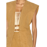 ISABEL MARANT M GILET Isabel Marant Falila Gilet - Camel