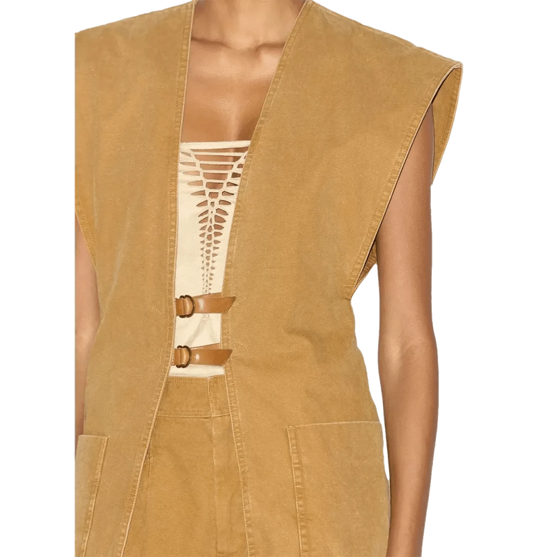 ISABEL MARANT M GILET Isabel Marant Falila Gilet - Camel