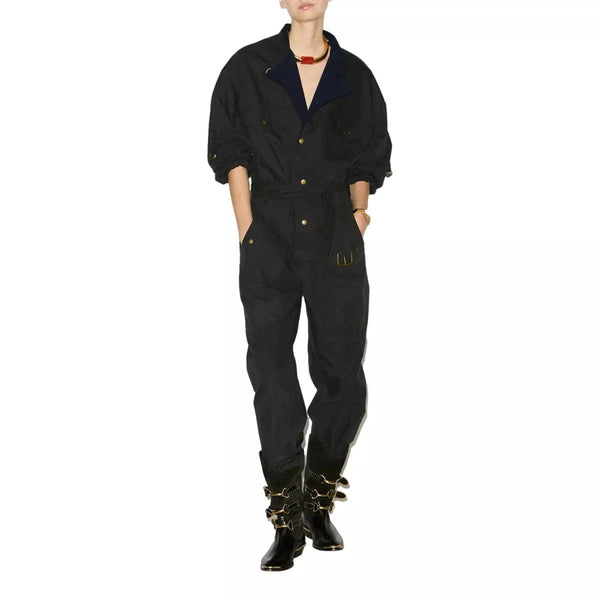 ISABEL MARANT M JUMPSUIT 36 / ZWART Isabel Marant Dahona Jumpsuit Zwart - Sisera Laren