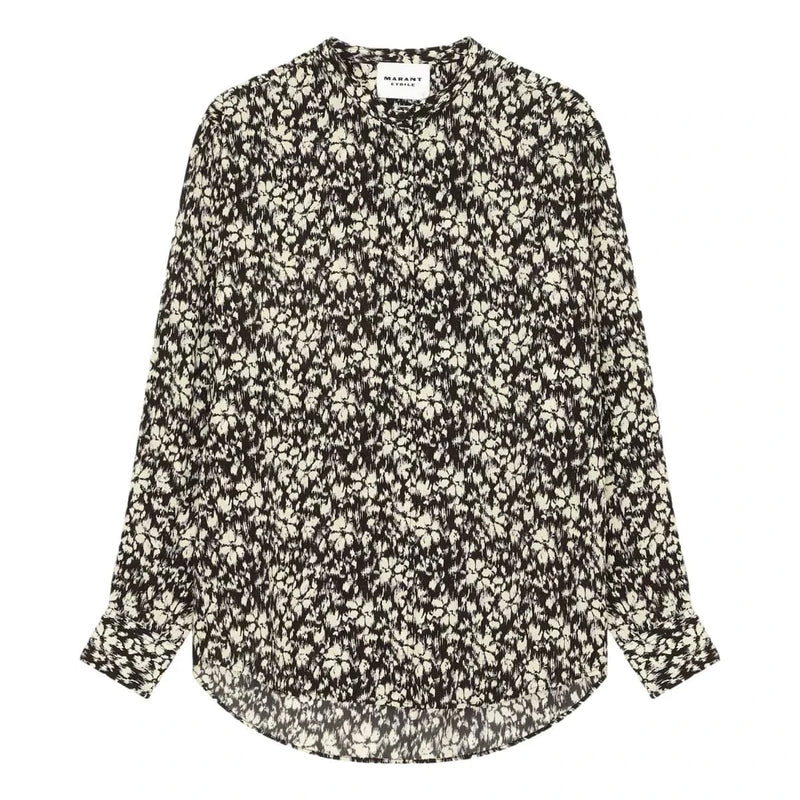 ISABEL MARANT M JURK 34 / ZWART COMBI MARANT ETOILE Catchell Blouse - Sisera Laren