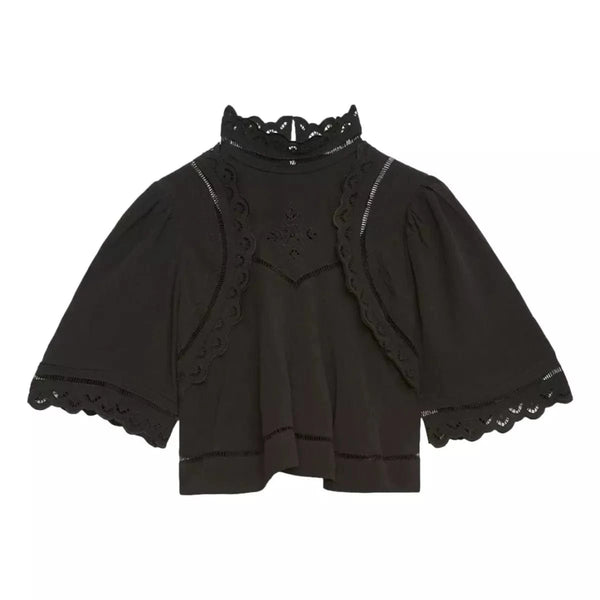 ISABEL MARANT M TOP 36 / ZWART Isabel Maranty Frany Top Zwart - Sisera Laren