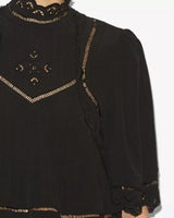ISABEL MARANT M TOP Isabel Maranty Frany Top Zwart - Sisera Laren