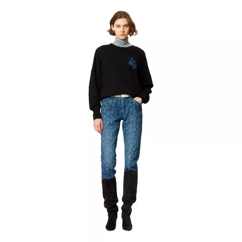 ISABEL MARANT M TRUI 36 / ZWART COMBI ISABEL MARANT Marisans Cotton Sweater - Sisera Laren