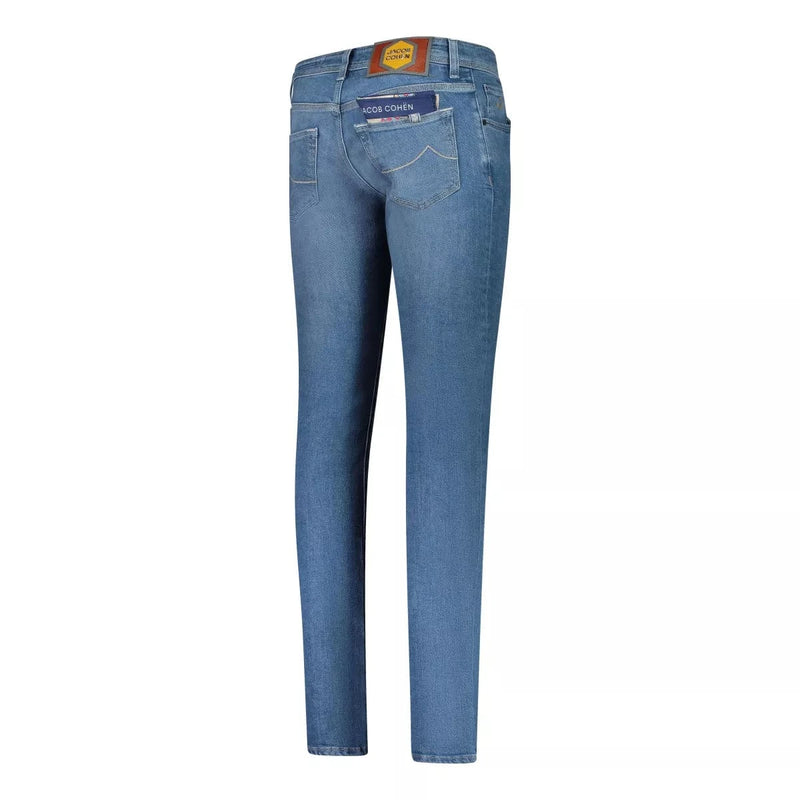 JACOB COHEN JEANS BROEK 34 / MIDDEN DENIM Jacob Cohen Nick Slim Jeans Blauw - Match Laren