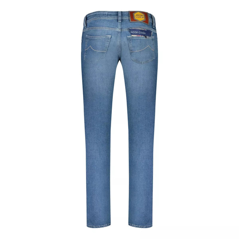 JACOB COHEN JEANS BROEK 34 / MIDDEN DENIM Jacob Cohen Nick Slim Jeans Blauw - Match Laren