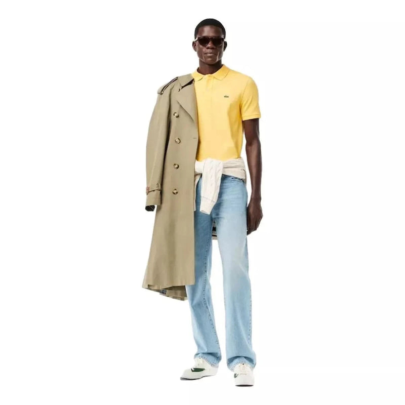 LACOSTE M POLO Lacoste Polo Slim Fit Geel - Match Laren