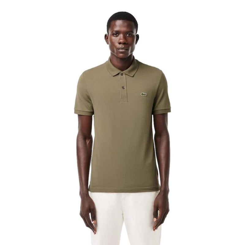 LACOSTE M POLO Lacoste Polo Slim Fit Olijf - Match Laren