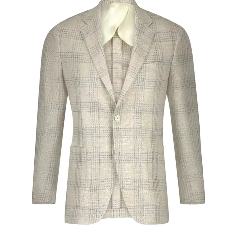 LARDINI M BLAZER Lardini Blazer Lichtblauw Dessin - Match Laren