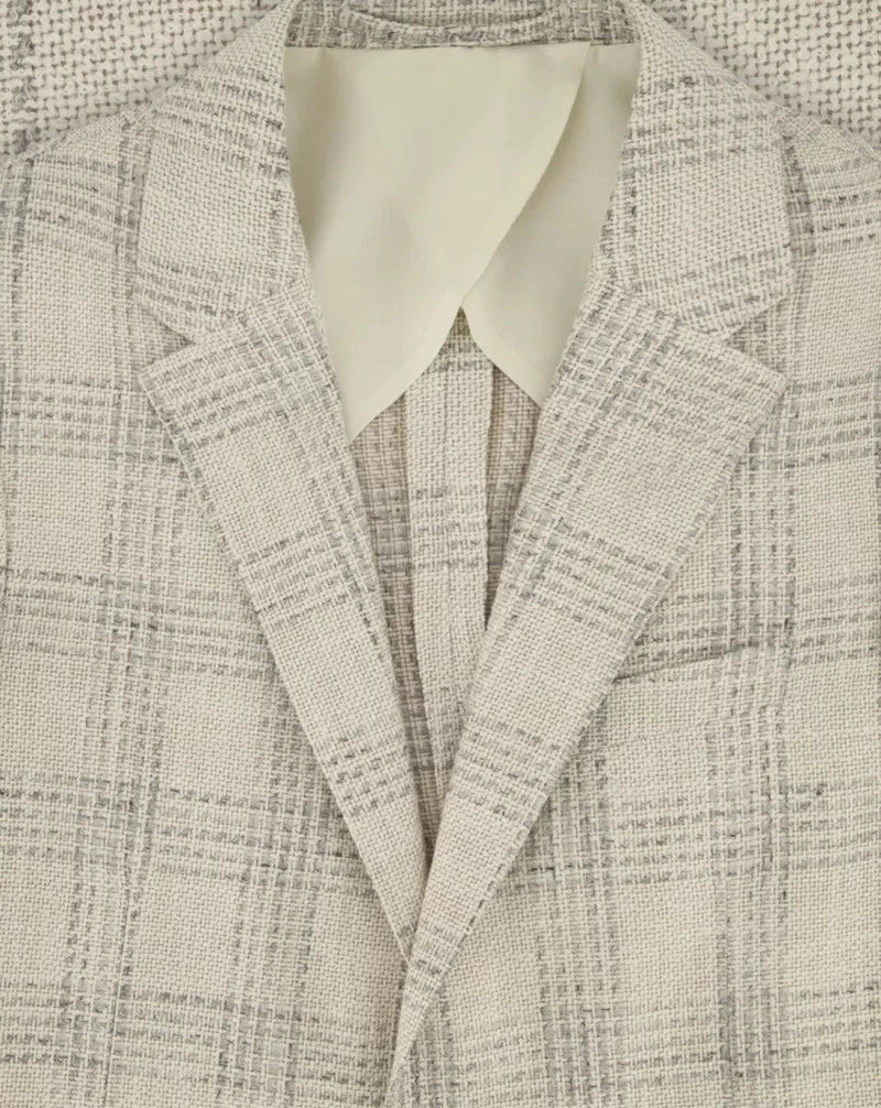 LARDINI M BLAZER Lardini Blazer Lichtblauw Dessin - Match Laren