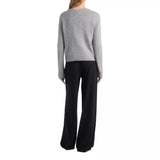 LISA YANG M TRUI Lisa Yang Mira Cashmere Trui Lichtgrijs - Match Laren