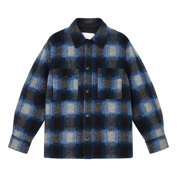 MARANT OUTDOOR SHIRT M / MARINE COMBI Marant Jas Kervon Blauw - Match Laren