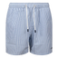 MC2 SAINT BARTH ZWEMSHORT M / MARINE COMBI MC2 Saint Barth Seersucker Striped Zwemshort Marine Combi - Match Laren