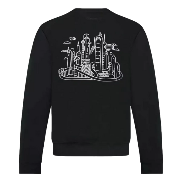 FLANEUR Flaneur Metropolis Sweater Zwart - Match Laren