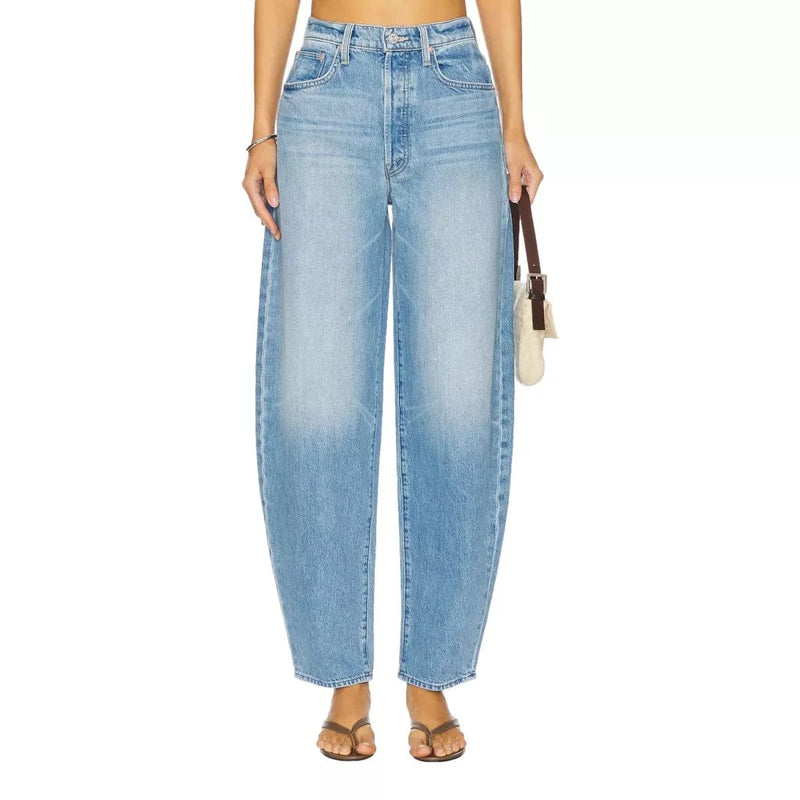 MOTHER JEANS BROEK 25 / LICHT DENIM Mother The Fangirl Button Skimp Jeans - Sisera Laren