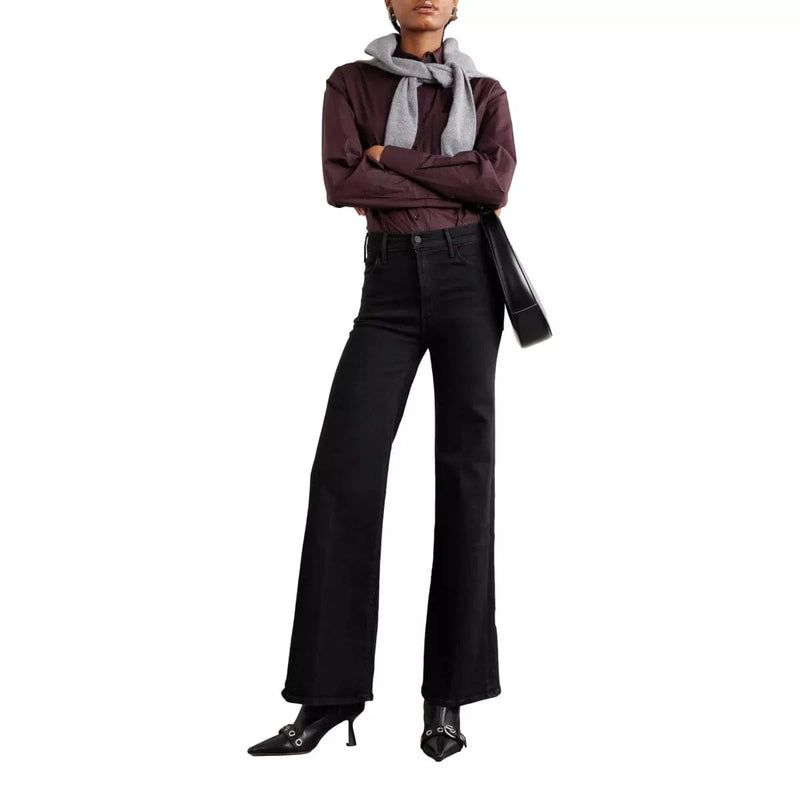 MOTHER JEANS BROEK Mother High-Rise Black Denim Jeans - Sisera Laren