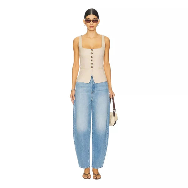 MOTHER JEANS BROEK Mother The Fangirl Button Skimp Jeans - Sisera Laren