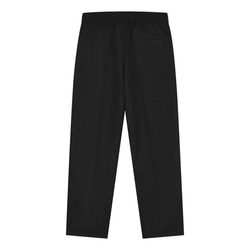 OLAF M BROEK Olaf Pinstripe Slim Elastische Broek Zwart - Match Laren