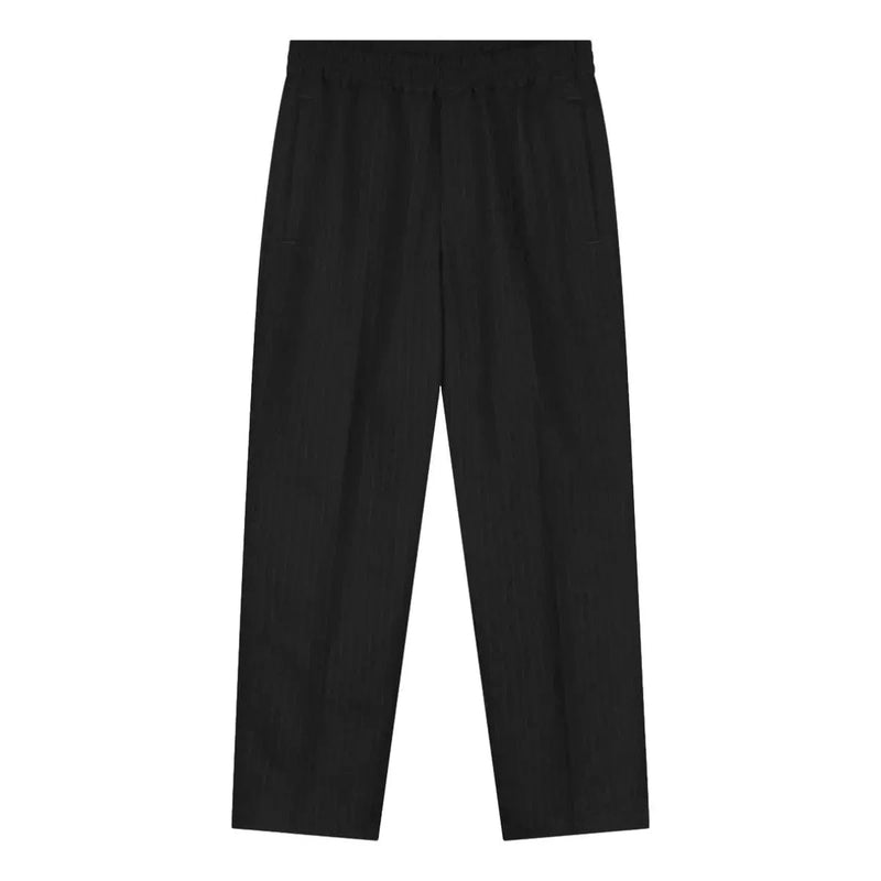 OLAF M BROEK Olaf Pinstripe Slim Elastische Broek Zwart - Match Laren
