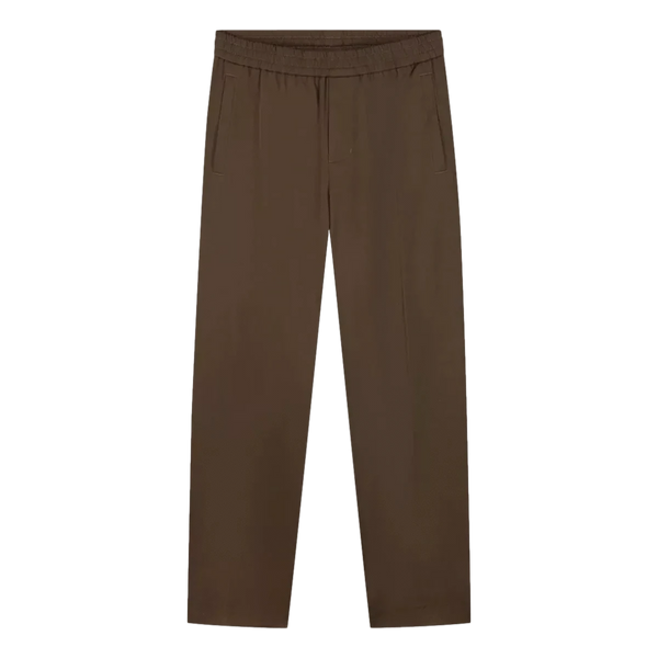 OLAF M BROEK S / BRUIN Olaf Slim Elasticated Trousers Brown  - Match Laren