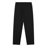 OLAF M BROEK XS / ZWART Olaf Getailleerde Slim Broek Met Elastiek Zwart - Match Laren