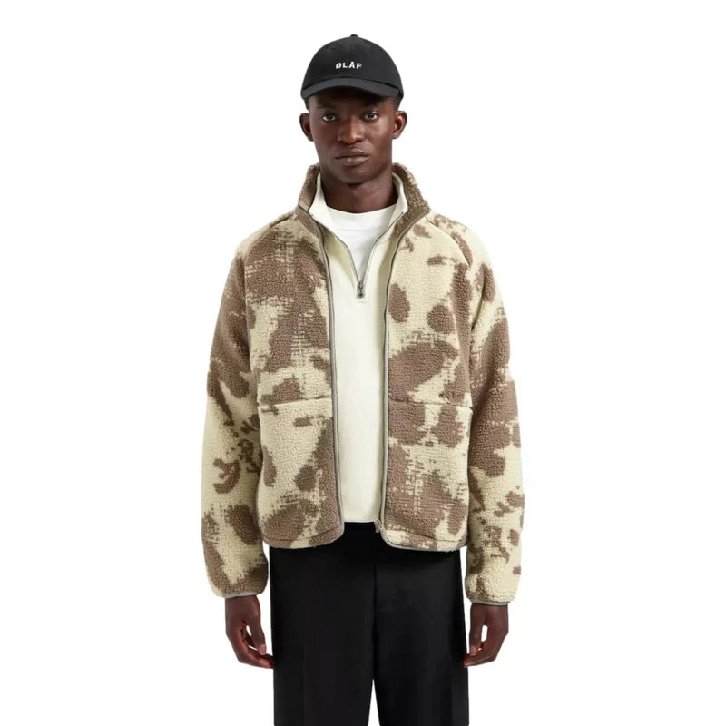 OLAF M JACK S / OFF WHITE COMBI Olaf Pixel Fleece Jack Off White - Match Laren