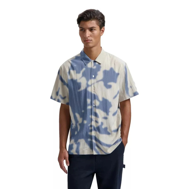 OLAF M SHIRT Olaf Abstract Dandelion Shirt Blauw - Match Laren