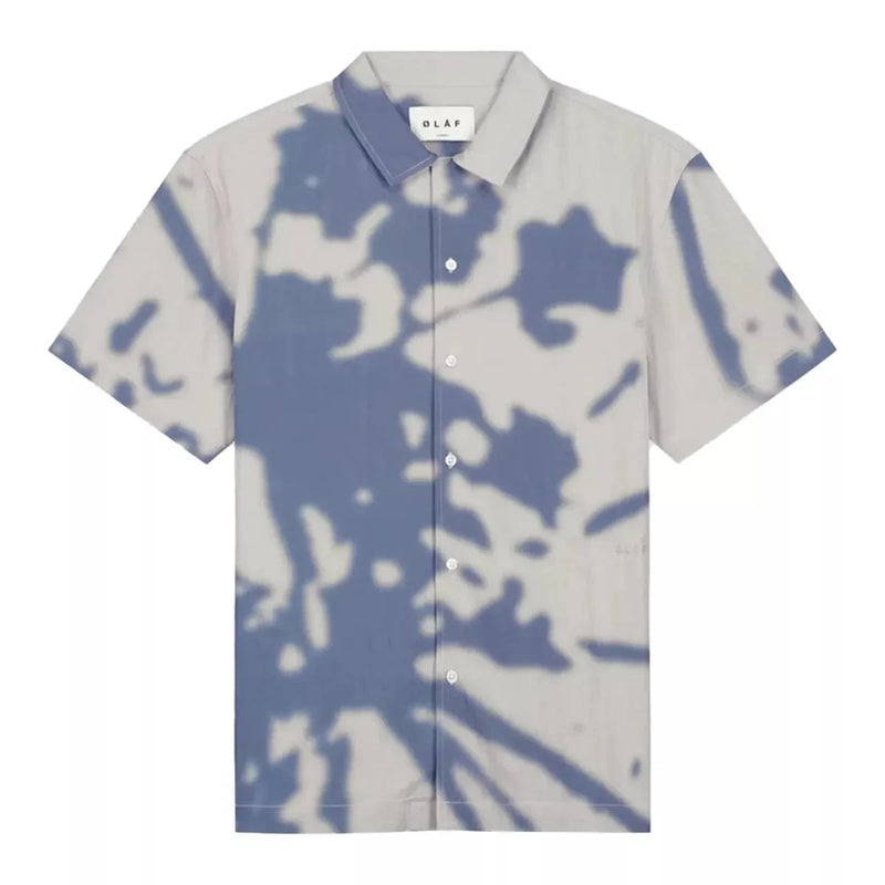 OLAF M SHIRT Olaf Abstract Dandelion Shirt Blauw - Match Laren