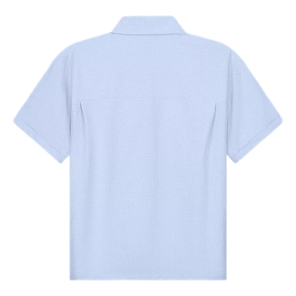 OLAF M SHIRT Olaf Boxy Shirt Mini Check Lichtblauw - Match Laren
