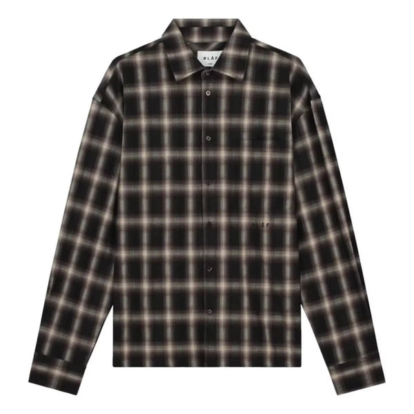 OLAF M SHIRT OLAF Plaid Boxy Shirt Bruin - Match Laren