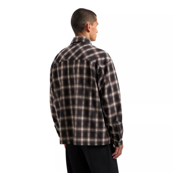 OLAF M SHIRT OLAF Plaid Boxy Shirt Bruin - Match Laren