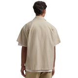 OLAF M SHIRT Olaf Seersucker Stripe Shirt Cinnamon - Match Laren