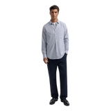 OLAF M SHIRT Olaf Shirt Oxford Stripe Marine Combi - Match Laren