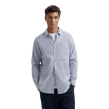 OLAF M SHIRT Olaf Shirt Oxford Stripe Marine Combi - Match Laren
