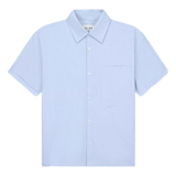 OLAF M SHIRT S / LICHTBLAUW Olaf Boxy Shirt Mini Check Lichtblauw - Match Laren