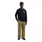OLAF M SWEATER Olaf Monogram Graphic Trui Zwart - Match Laren