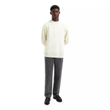 OLAF M SWEATER Olaf Varsity Crewneck Sweater Off White - Match Laren