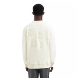 OLAF M SWEATER Olaf Varsity Crewneck Sweater Off White - Match Laren