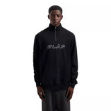 OLAF M SWEATER XS / ZWART OLAF Italic Zip Sweater Zwart - Match Laren