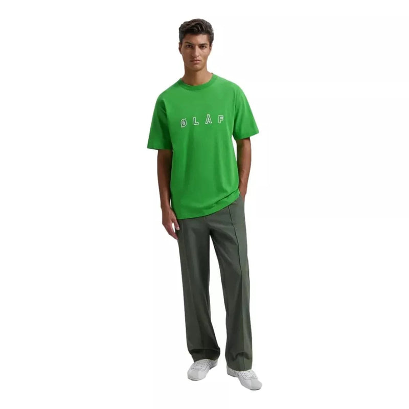 OLAF M T-SHIRT Olaf Sans Embro Logo T-Shirt Groen - Match Laren