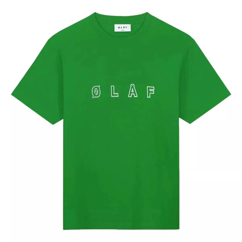 OLAF M T-SHIRT Olaf Sans Embro Logo T-Shirt Groen - Match Laren