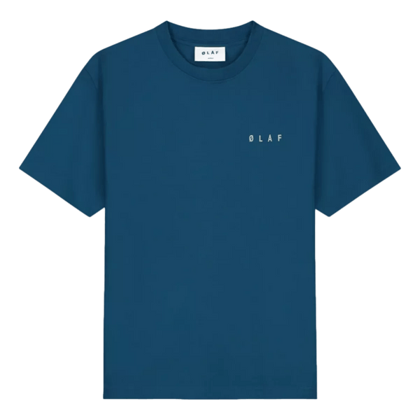 OLAF M T-SHIRT OLAF Scribble T-Shirt Blauw - Match Laren