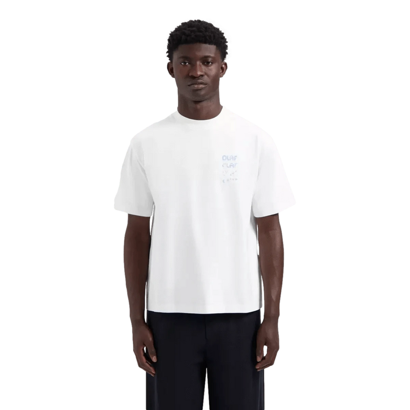 OLAF M T-SHIRT Olaf T-Shirt Spray Grafic Wit - Match Laren