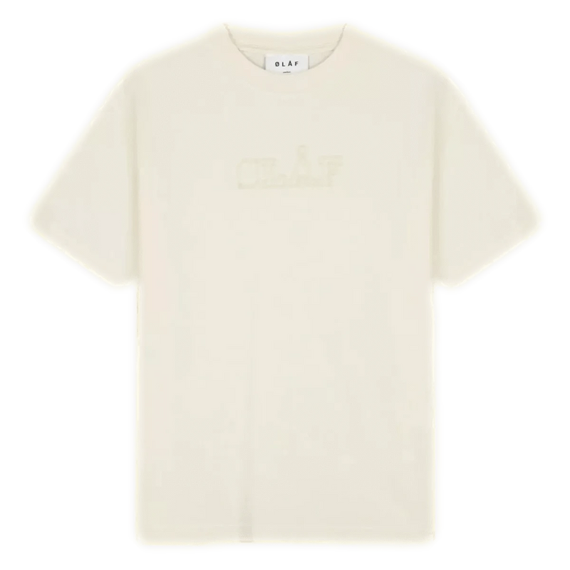 OLAF M T-SHIRT S / OFF WHITE Olaf T-Shirt Stitched Varsity Off White - Match Laren