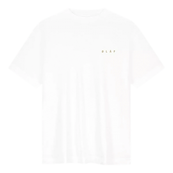 OLAF M T-SHIRT XS / WIT COMBI Olaf T-Shirt Lined Face Wit - Match Laren