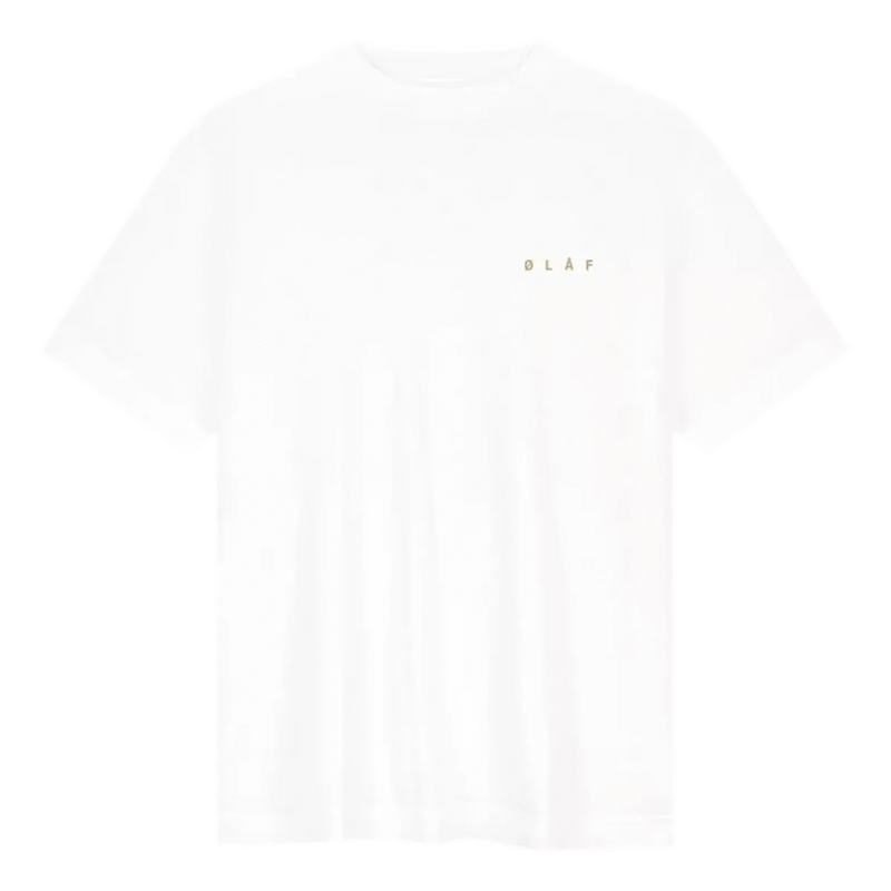 OLAF M T-SHIRT XS / WIT COMBI Olaf T-Shirt Lined Face Wit - Match Laren